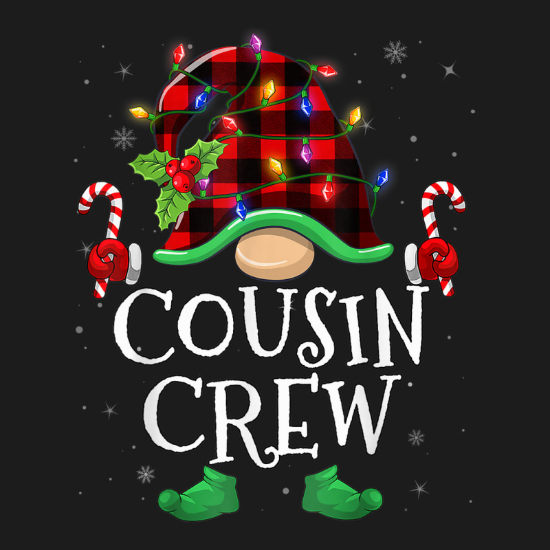 Cousin Crew Gnome Buffalo Plaid Family Christmas Pajama Hoodie & Jogger Set | Artistshot