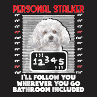 Personal Stalker Funny Bichon Frise Dog Bichon Tenerife Raglan Basebal T-shirt | Artistshot