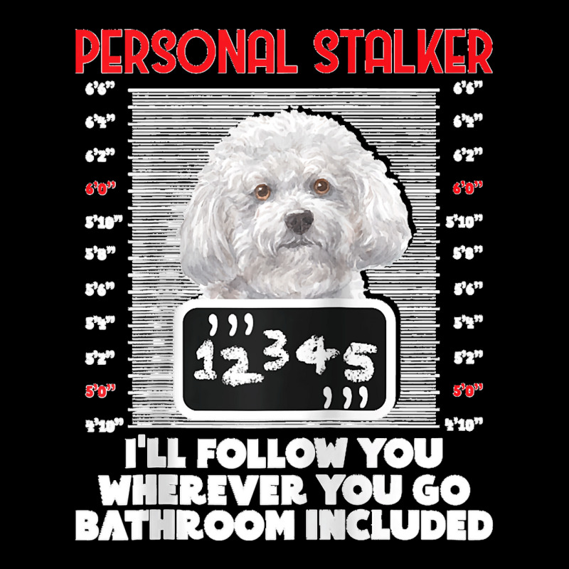 Personal Stalker Funny Bichon Frise Dog Bichon Tenerife Raglan Basebal Adjustable Cap by cm-arts | Artistshot