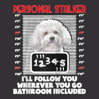 Personal Stalker Funny Bichon Frise Dog Bichon Tenerife Raglan Basebal Vintage Short | Artistshot