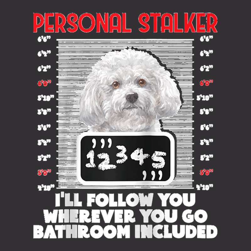 Personal Stalker Funny Bichon Frise Dog Bichon Tenerife Raglan Basebal Vintage Short by cm-arts | Artistshot