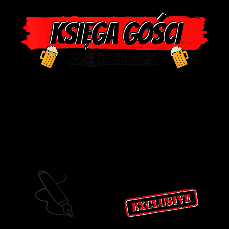 Guest Book Polish Polish Ksiega Gosci 53 Year Birthday Zipper Hoodie | Artistshot