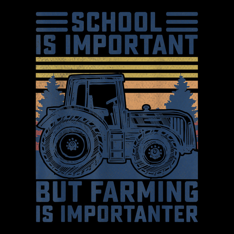But Farming Is Importanter Farmer Tractor Funny Farm Boys Women's V-neck T-shirt | Artistshot