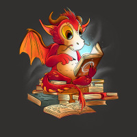 Cute Dragon Reading A Magic Book Fantasy Reader Champion Hoodie | Artistshot