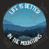 Life Is Better In The Mountains Ladies Fitted T-shirt | Artistshot