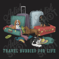 Cavalier King Charles Spaniel Travel Design T-shirt | Artistshot