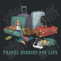 Cavalier King Charles Spaniel Travel Design Crewneck Sweatshirt | Artistshot