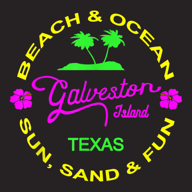 Ocean & Beach Galveston Island Texas Vacation Black T Shirt Vintage Cap by cm-arts | Artistshot