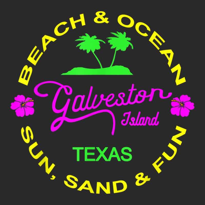 Ocean & Beach Galveston Island Texas Vacation Black T Shirt Printed hat by cm-arts | Artistshot