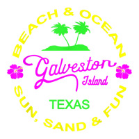 Ocean & Beach Galveston Island Texas Vacation Black T Shirt Unisex Hoodie | Artistshot