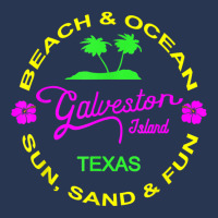 Ocean & Beach Galveston Island Texas Vacation Black T Shirt Men Denim Jacket | Artistshot