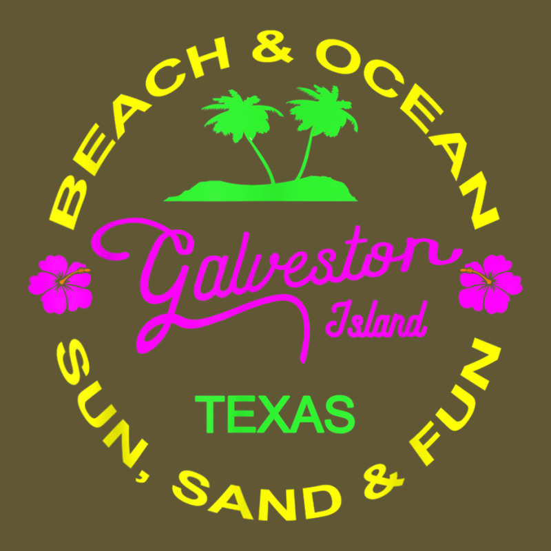 Ocean & Beach Galveston Island Texas Vacation Black T Shirt Vintage Short by cm-arts | Artistshot