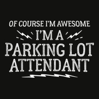 Parking Lot Attendant Work T Shirt   Of Course I'm Awesome! Scorecard Crop Tee | Artistshot