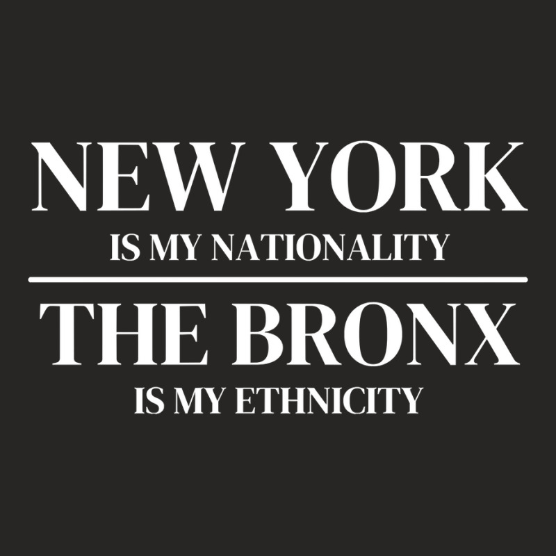 The Bronx New York Is My Nationality Ethnicity New York City Pullover Ladies Fitted T-Shirt by cm-arts | Artistshot