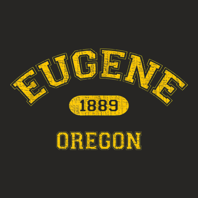 Retro College Style Eugene, Oregon 1889 T Shirt Ladies Fitted T-Shirt by cm-arts | Artistshot