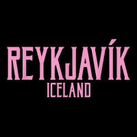 Reykjavik Iceland Vintage Text Pink Print T Shirt Legging | Artistshot