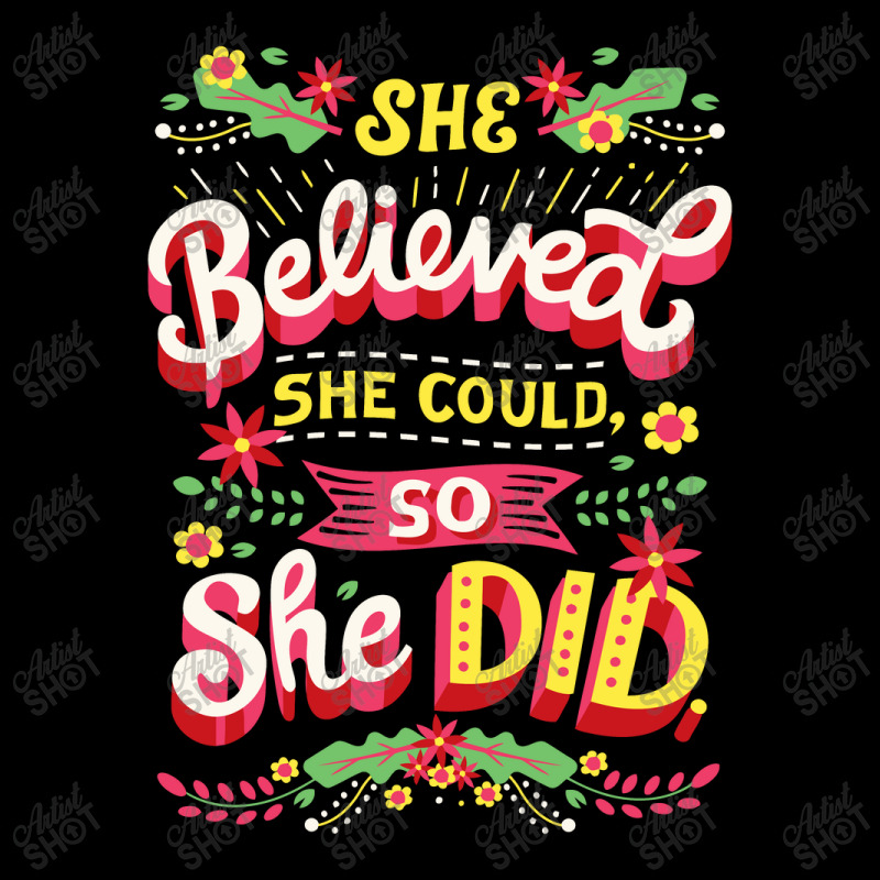 She Believed She Could Feminism Youth Hoodie by noranajas | Artistshot