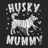 Siberian Husky Mummy   Halloween Sweatshirt Ladies Fitted T-shirt | Artistshot