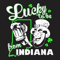 Lucky Indiana Shirt St Patricks Day Green Irish Party Gear T-shirt | Artistshot