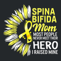 Spina Bifida Mom Of A Warrior Awareness Strong Women Mother T Shirt Crewneck Sweatshirt | Artistshot