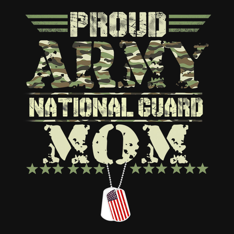 Proud Army National Guard Mom Usa Military Veteran Mothers Landscape Canvas Print | Artistshot