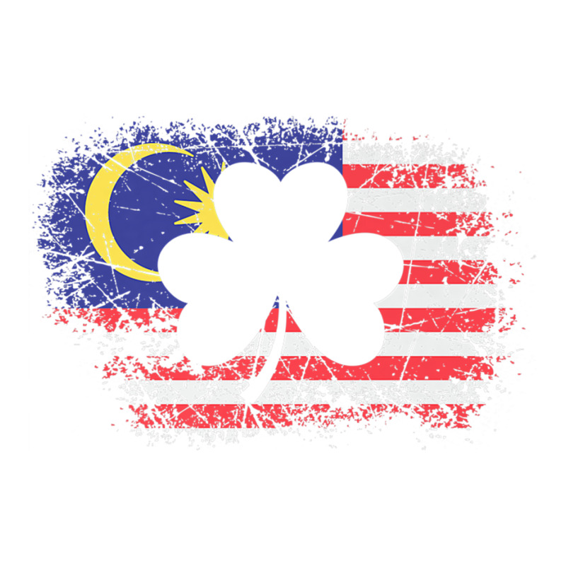 Malaysian Flag Irish Shamrock Clover Malaysia T Shirt V-Neck Tee by cm-arts | Artistshot