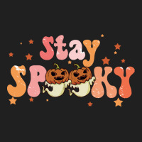 Stay Spooky T  Shirt Funny Halloween Costume Cute Ghost Pumpkin Stay S Drawstring Bags | Artistshot