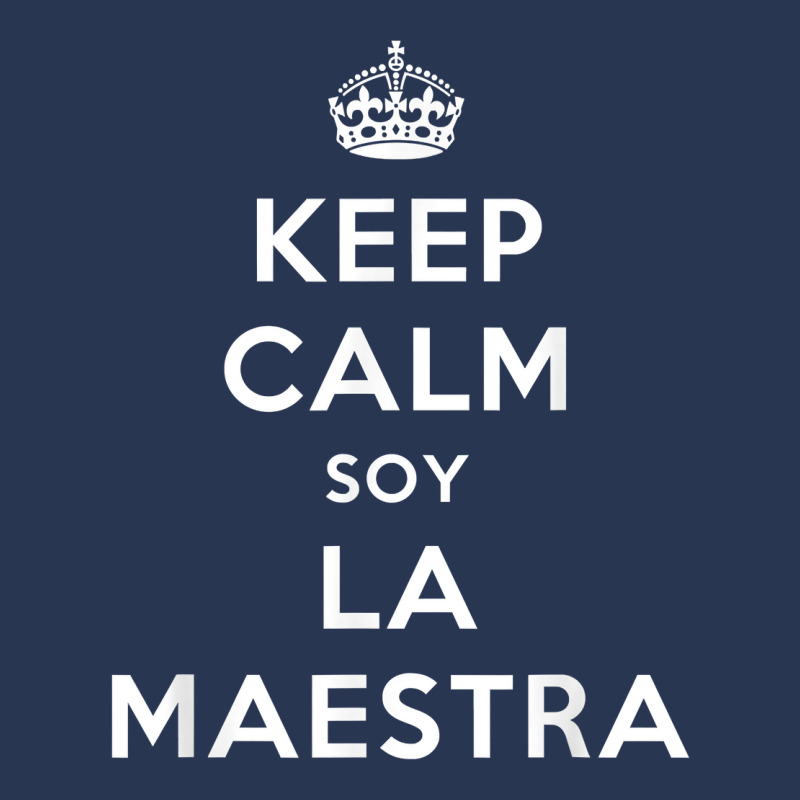 Keep Calm Soy La Maestra Bilingual Spanish Teacher Gift T Shirt Ladies Denim Jacket by nurselrveigelcci | Artistshot