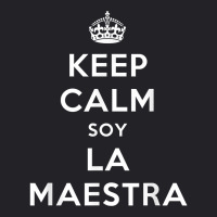 Keep Calm Soy La Maestra Bilingual Spanish Teacher Gift T Shirt Youth Tee | Artistshot