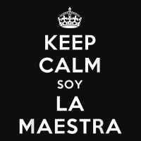 Keep Calm Soy La Maestra Bilingual Spanish Teacher Gift T Shirt Crop Top | Artistshot