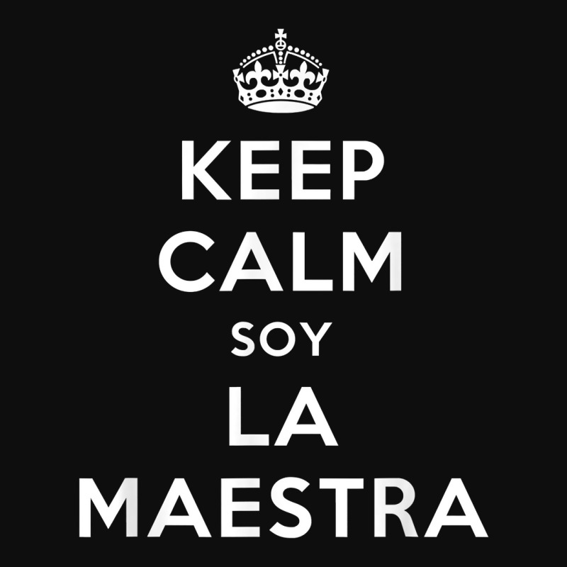 Keep Calm Soy La Maestra Bilingual Spanish Teacher Gift T Shirt Crop Top by nurselrveigelcci | Artistshot