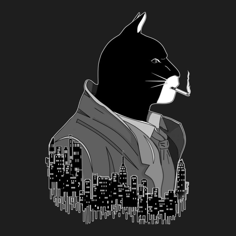 Blacksad Night City Black And White Noire Classic T-shirt by cm-arts | Artistshot