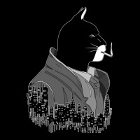 Blacksad Night City Black And White Noire Cropped Hoodie | Artistshot