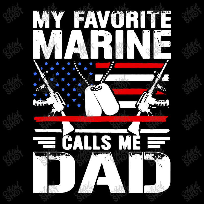 My Favorite Marine Calls Me Dad Men's 3/4 Sleeve Pajama Set by Simmons Shop | Artistshot