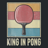 King In Pong Vintage Table Tennis Bat Ping Pong Tournament Tank Top Crewneck Sweatshirt | Artistshot