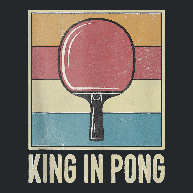 King In Pong Vintage Table Tennis Bat Ping Pong Tournament Tank Top Crewneck Sweatshirt by DonaldGutier | Artistshot