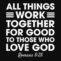 All Things Work Together For Good Romans 828 Christian Red T Shirt Crop Top | Artistshot