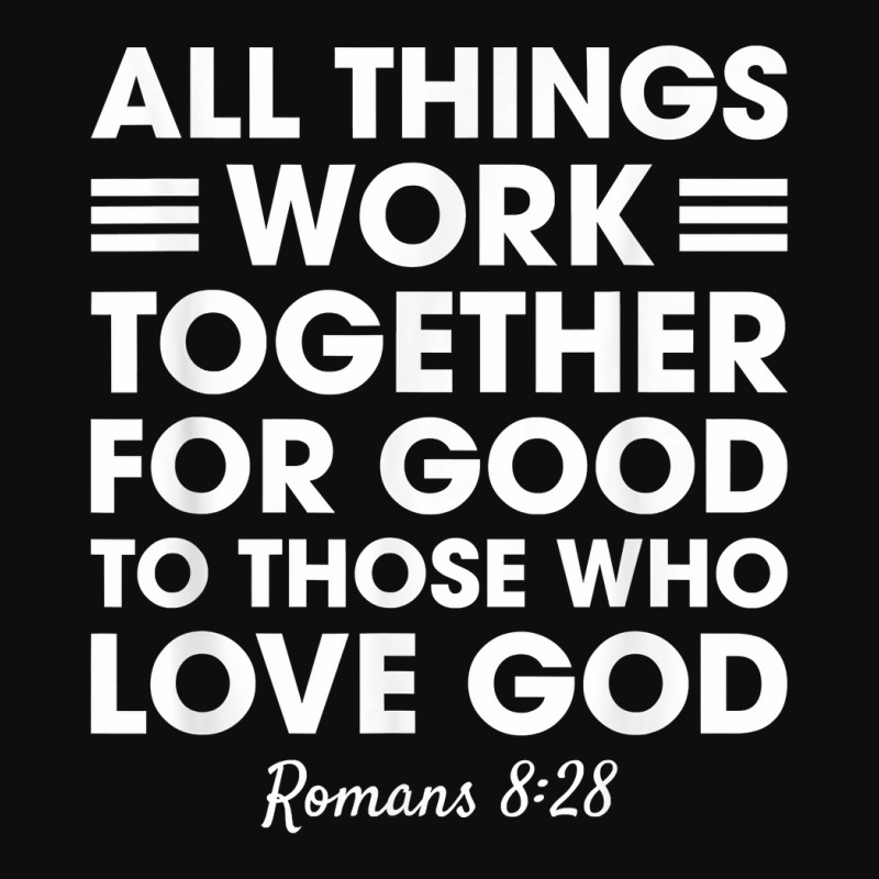 All Things Work Together For Good Romans 828 Christian Red T Shirt Crop Top by cm-arts | Artistshot