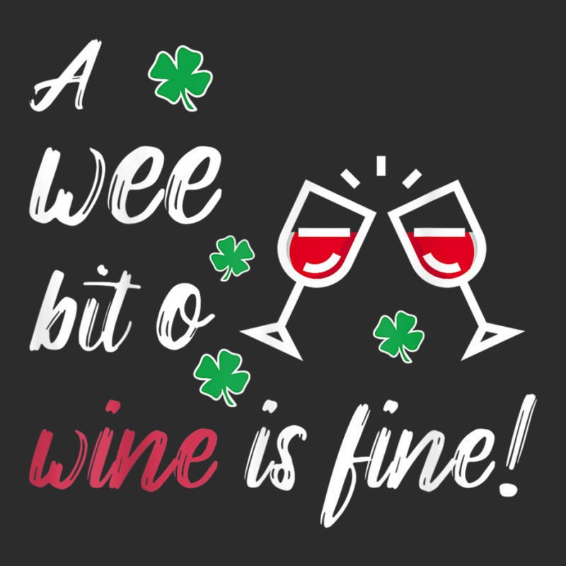 A Wee Bit O Wine Is Fine St Patricks Day Drinking Tshirt Exclusive T-shirt | Artistshot