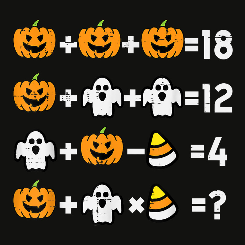 Pumpkin Ghost Equation Math Teacher Halloween Costume T Shirt Scorecard Crop Tee by cm-arts | Artistshot