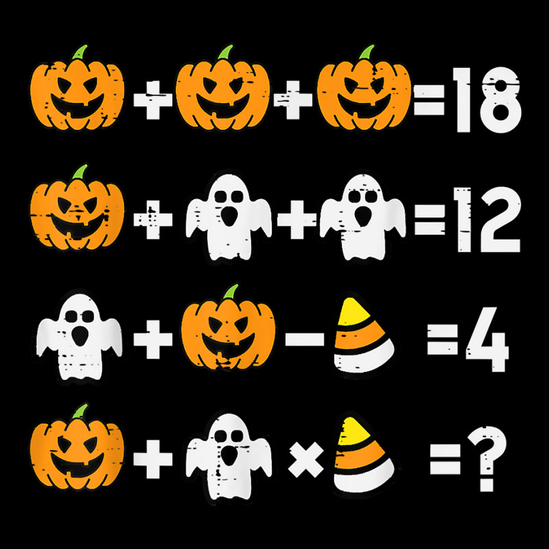 Pumpkin Ghost Equation Math Teacher Halloween Costume T Shirt Cropped Sweater by cm-arts | Artistshot