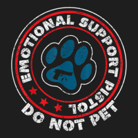 Emotional Support Pistol Do Not Pet Animal Funny Dog Lover Classic T-shirt | Artistshot