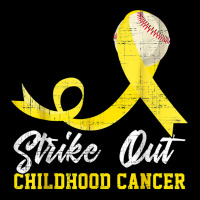 Baseball Strike Out Childhood Cancer Tshirt Gold Ribbon T Shirt Adjustable Cap | Artistshot