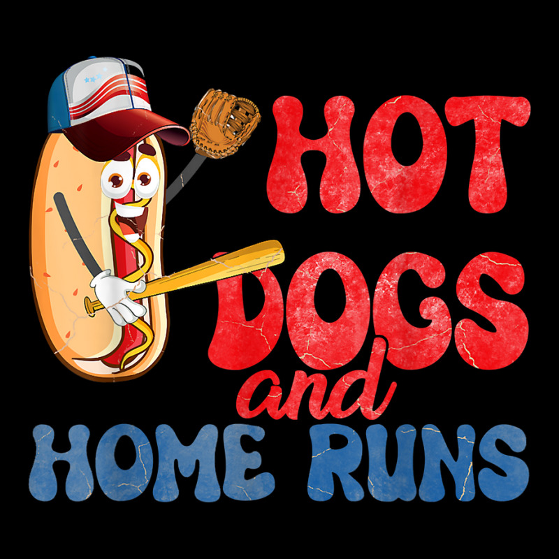 Hot Dogs And Home Runs Hotdog Baseball Touchdown T Shirt Legging by cm-arts | Artistshot