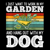 I Just Want To Work In My Garden And Hang Out Dogs Cropped Sweater | Artistshot