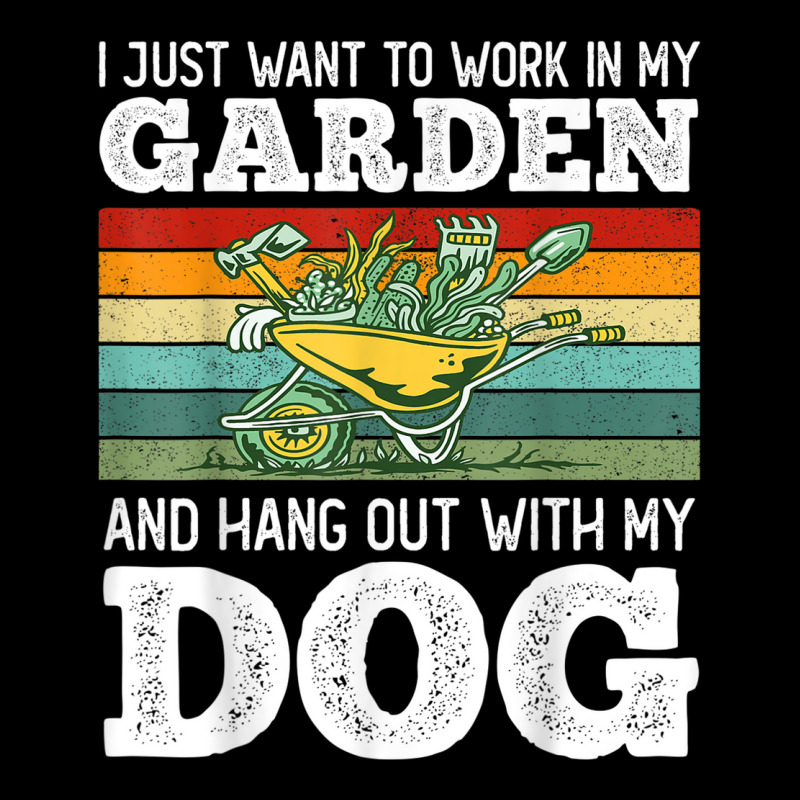 I Just Want To Work In My Garden And Hang Out Dogs Cropped Sweater by Piggy | Artistshot