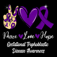 Gestational Trophoblastic Disease Love Hope Purple Ribbon Adjustable Cap | Artistshot