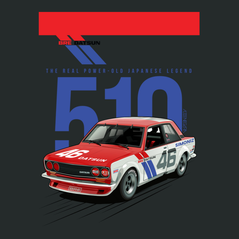 Bre Datsun 510 - Old Japanese Legend Car Women's Triblend Scoop T-shirt by cm-arts | Artistshot