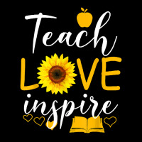 Teacher T  Shirt Teach Love And Inspire Shirt   Teacher Sunflower T  S Pocket T-shirt | Artistshot