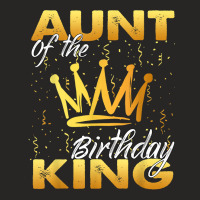 Aunt Of The Birthday King Men Crown Birthday Royal Theme Man T Shirt Ladies Fitted T-shirt | Artistshot